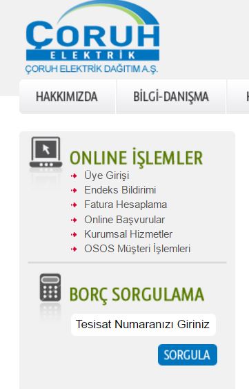 oruh aksa elektrik borç sorgulama