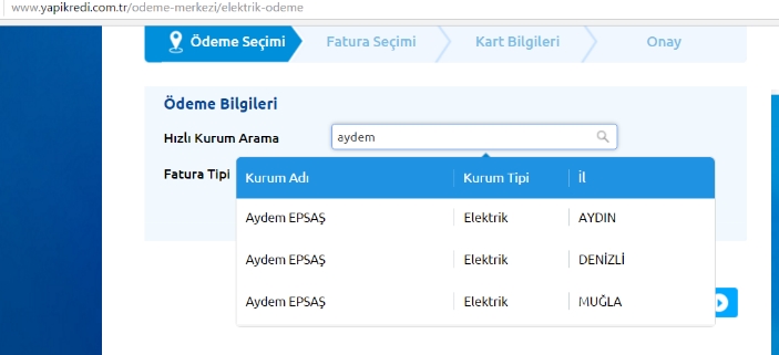 aydem online fatura ödeme
