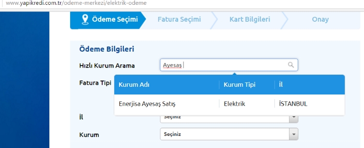 ayedaş fatura ödeme