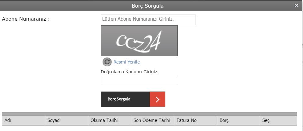 orumgaz borç sorgulama