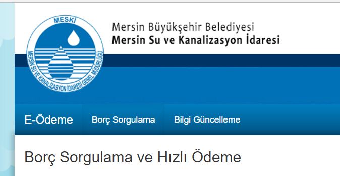 MERSİN SU FATURASI