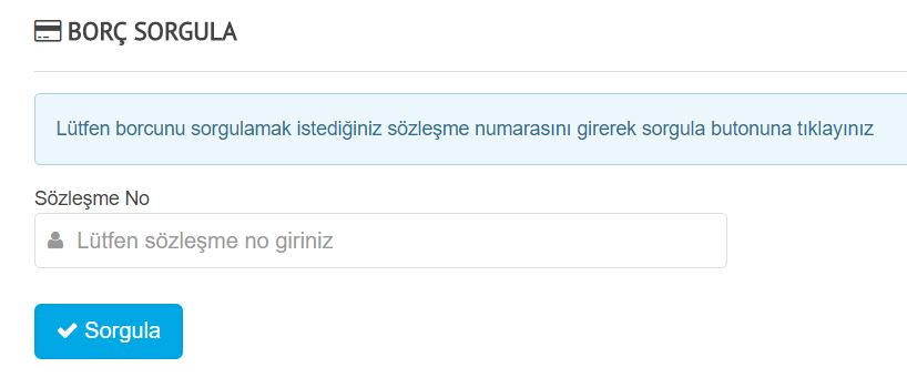SAKARYA SU FATURASI SORGULAMA