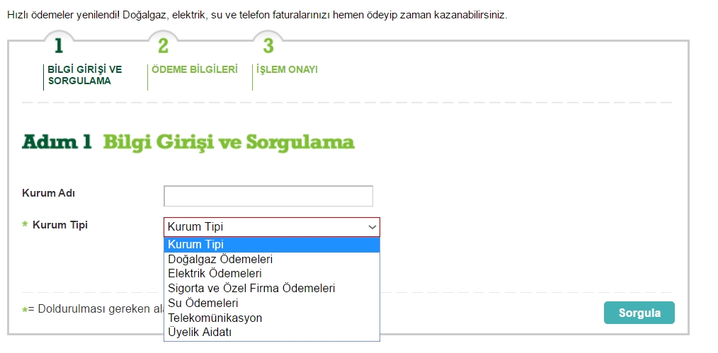 garanti bankası online odeme sistemi