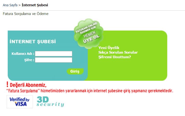 igdaş fatura sorgulama ödeme